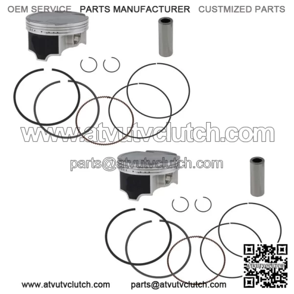2  Standard Bore Piston Kits for Honda Pioneer 1000 fits 2016-2023 92mm