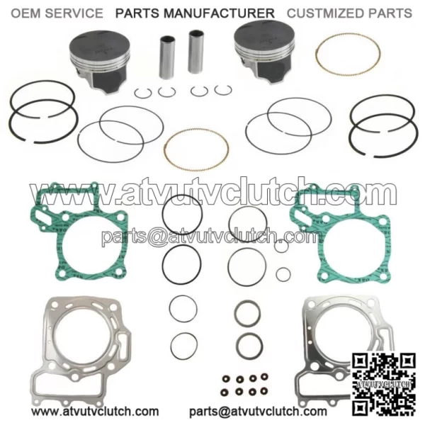 Standard Bore Top End Kit for Kawasaki 650 Prairie & Brute Force SRA 80mm