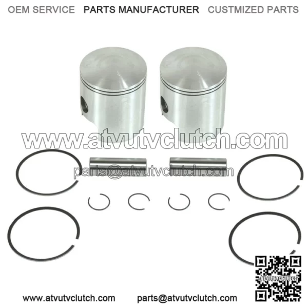 2  .020 Over Bore Piston Kits for Yamaha EX440 Exciter GP433 GP440 68.50mm