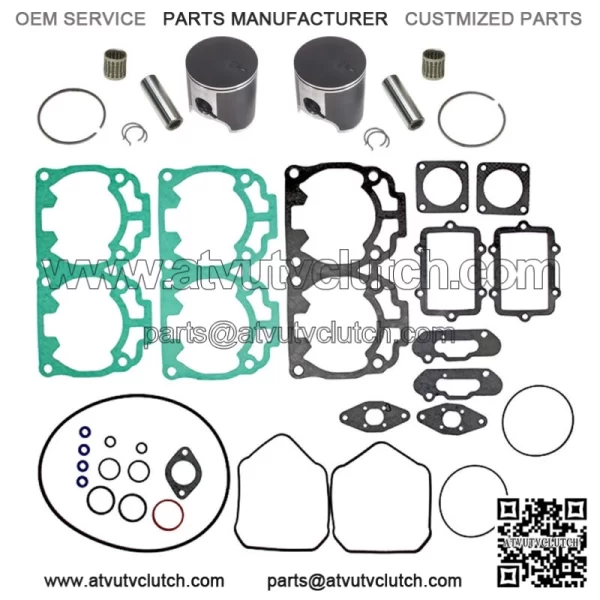 Standard Bore Top End Repair Kit for Ski-Doo 600 HO 2003-08 SINGLE RING 72mm