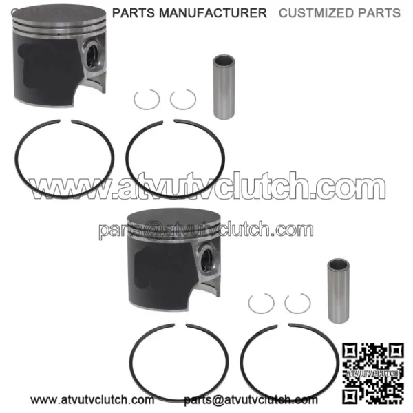 2  Piston Kits for Sea-Doo Many 1998-2002 951 non-DI .020 Over Bore 88.5mm