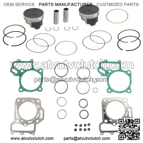 Standard Bore Pistons & Gasket Kit for Arctic Cat 650 V2 V-Twin 80mm