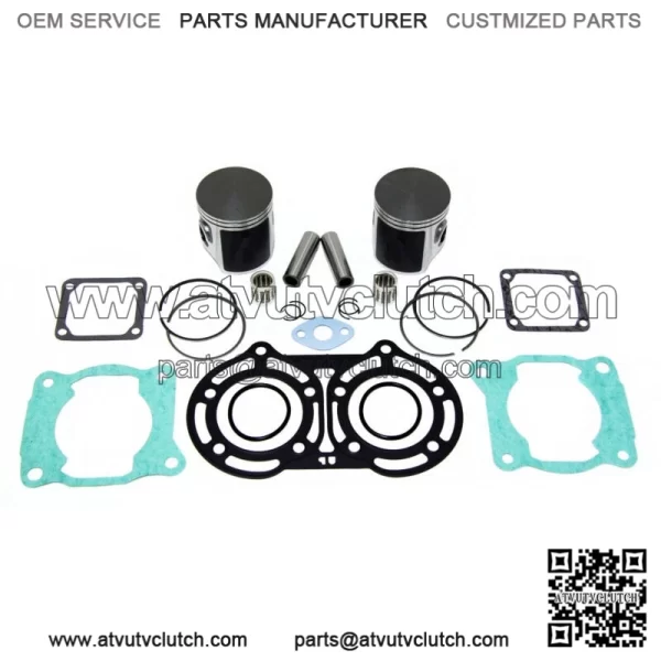 2  .020 Over Pistons, Bearings & Gasket Kit for Yamaha Banshee 350 64.5mm