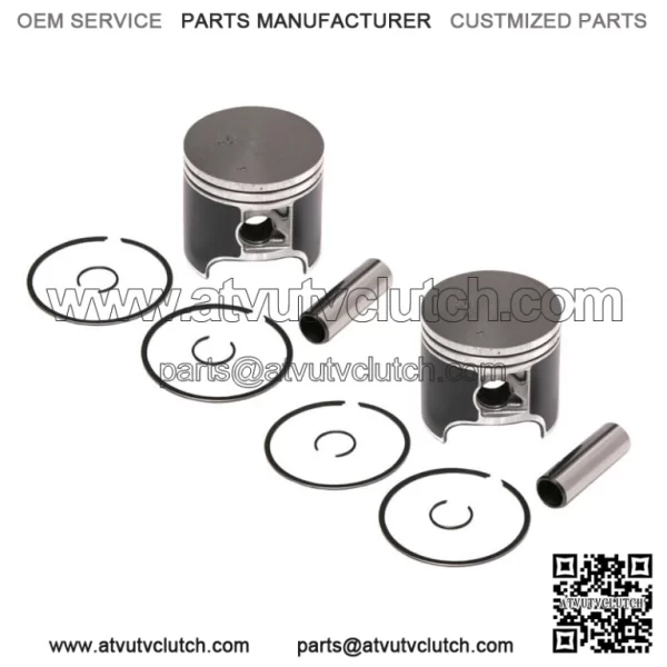 2  Piston Kits 2006 fits Polaris 600 HO Fusion Standard Bore 77.25mm