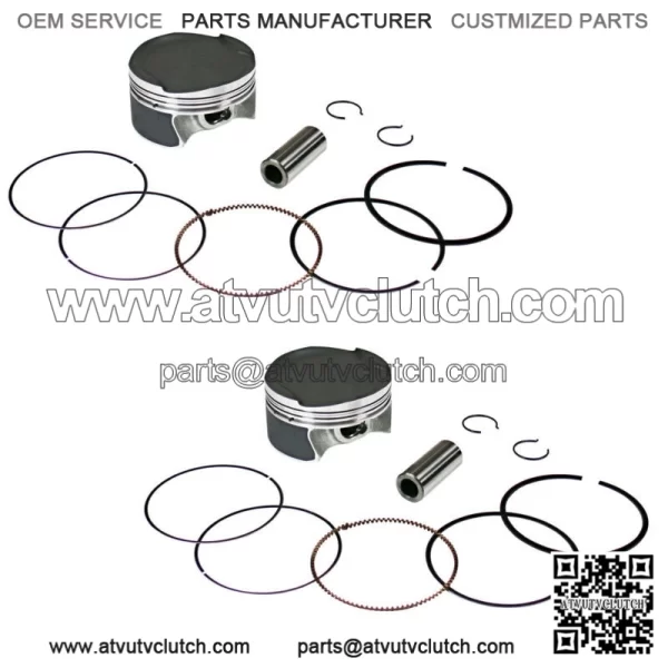 2  Piston Kits for Can-Am 2011-2018 1000 Standard Bore 91mm