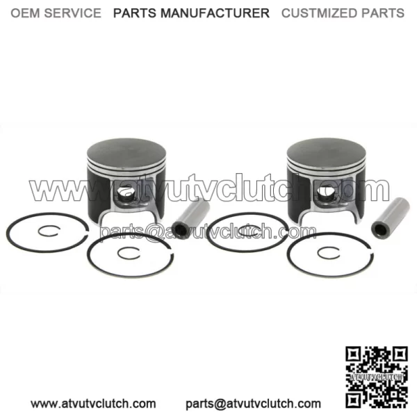 2  Piston Kits for Polaris 700 Indy XC XC SP Pro X Standard Bore 81mm