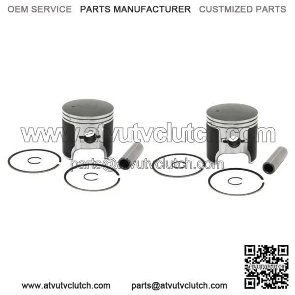 2  Standard Bore Piston Kits for Arctic Cat 700 Snow fits 1991-2000 81mm