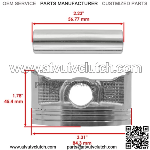 Cylinder Piston & Rings Kit for Kawasaki Teryx LE 800 KRF800 2014-2020 For: More than one vehicle - Image 4
