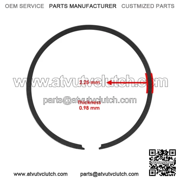 Piston & Ring For Yamaha YZ125 2005-2022 1C3-11631-03-D0 1C3-11633-00-00 - Image 3