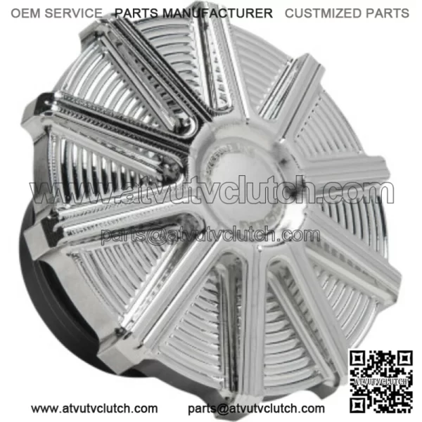 Arlen Ness Chrome 10 Gauge Billet Screw In Vented Gas Cap Harley Big Twin XL 96+ (For: Harley-Davidson)