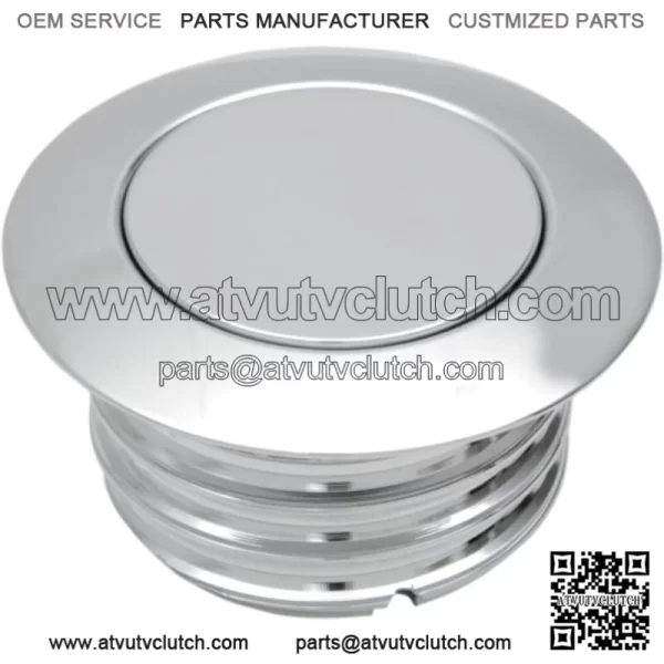Pop Up Gas Cap Screw In Non Vented Polished Chrome Drag Specialties 96-19 Harley (For: Harley-Davidson)
