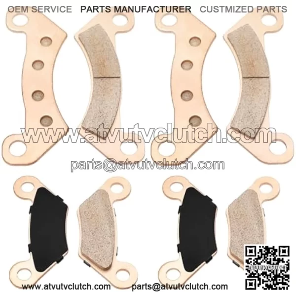 Front & Rear Brake Pads Sintered for John Deere Gator XUV 625i 825i 825E 825M 855D 855E 855M OEM# AM140607 AM141182