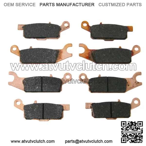 Front & Rear Brake Pads for Yamaha 2007-2023 Grizzly 700 & 2009-2014 Grizzly 550