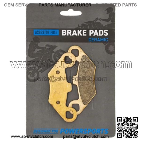 Brake Pad Set for Polaris 2202412 2200465 2201398 Front Rear Ceramic Scrambler (For: Polaris)