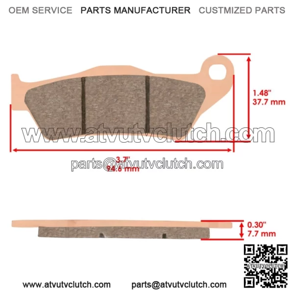 Front Rear Brake Pads for Yamaha YZF-R125 YZFR125 2008-2018  MT125 2014-2019 - Image 3