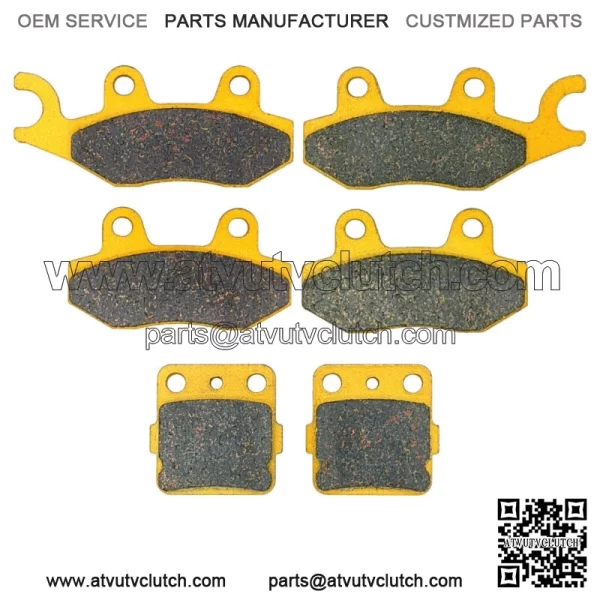 Yamaha YFZ 450 Ceramic Brake Pad Set Front & Rear 2004-2005 (For: Yamaha) - Image 2