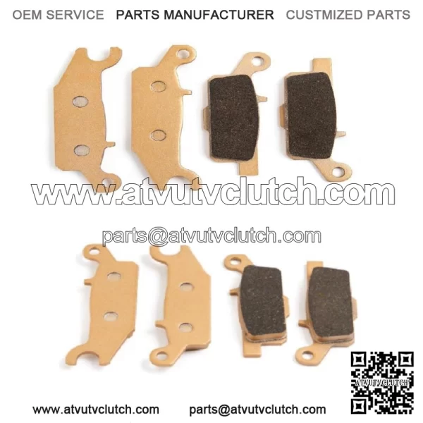 Front Rear Brake Pads For Yamaha Grizzly YFM700F 07-22 Grizzly 550 700 YFM550F (For: Yamaha)