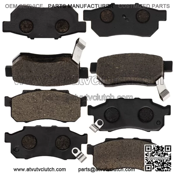 Brake Pad Kit for Honda Big Red 700 06451-HL1-A01 Front Rear Organic (For: Honda)