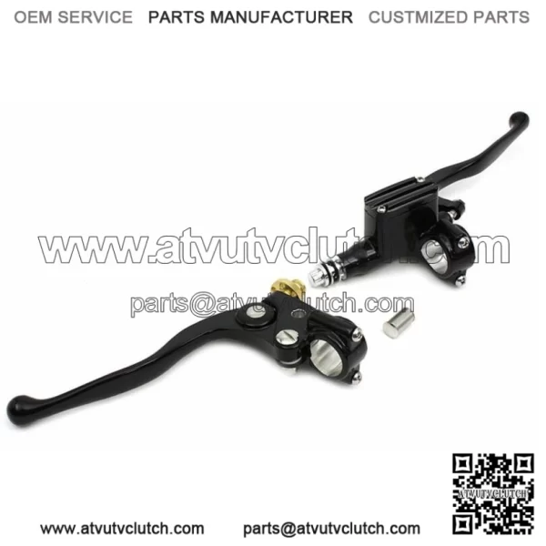 Black Handlebar Controls Master Cylinder Clutch Lever Kit Harley Chopper Bobber (For: Harley-Davidson)