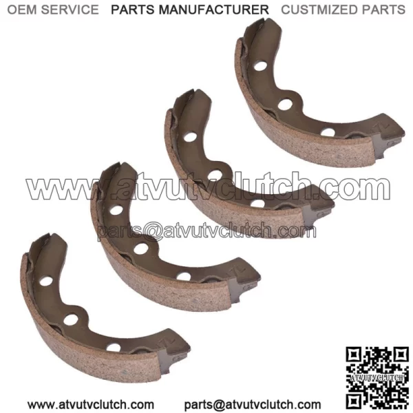 Set Of 4 Rear Brake Shoes For Club Car Golf Cart 1981-1994 G&E Models #1011463