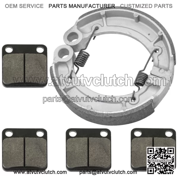 for Yamaha Grizzly 350 YFM350 4WD 2007-2014 Front Pads Rear Brake Shoes - Image 4