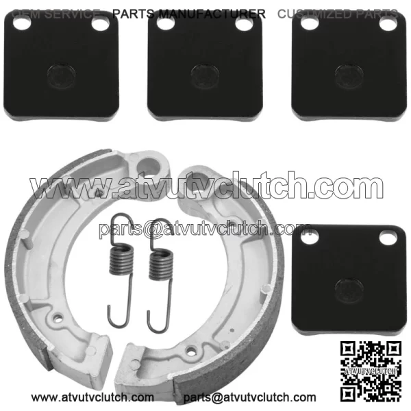 for Yamaha Grizzly 350 YFM350 4WD 2007-2014 Front Pads Rear Brake Shoes - Image 5