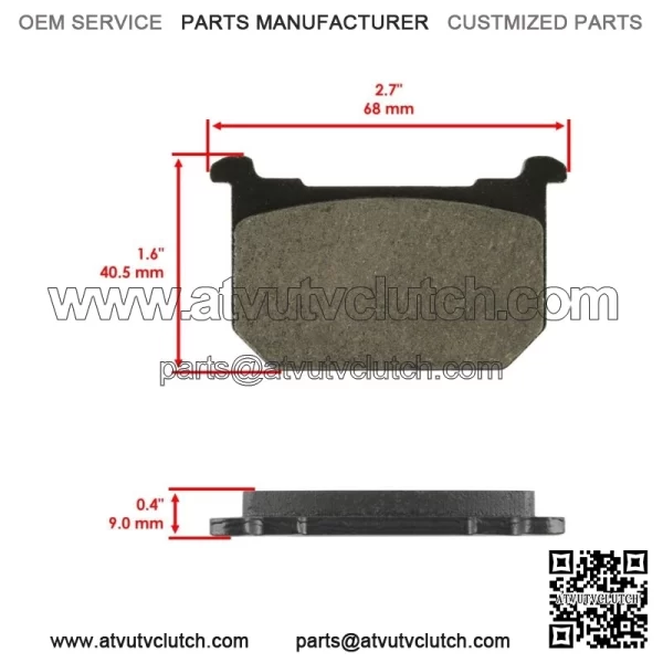 for Kawasaki KZ440 LTD Belt LTD Sport Belt 1982-83 Front Brake Pads & Rear Shoes - Image 3