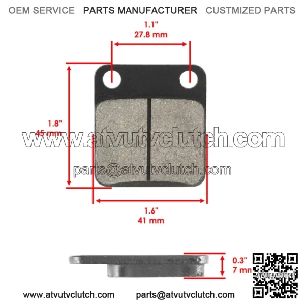 Front Brake Pads & Rear Shoes for Kawasaki KVF300 Prairie 300 4X4 1999 00 01 02 - Image 3