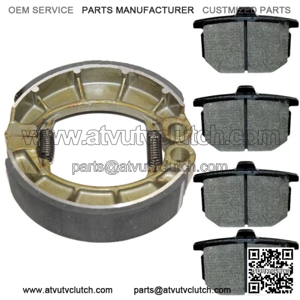 Front Brake Pads & Rear Brake Shoes for Honda CX5001978 1979 1980 1981