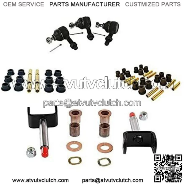 Golf Cart Front End Repair Kit for Club Car DS 1993-2008, King Pin Tie Rod End