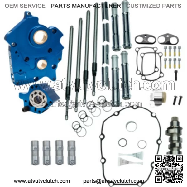 M8 Cam Plate Oil Pump Kit Package Chrome 475C Chain Harley Touring Softail W (For: Harley-Davidson)