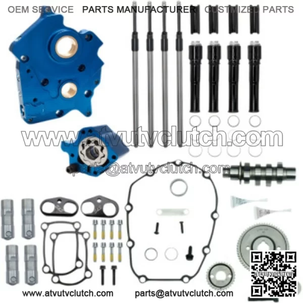 M8 Cam Plate Oil Pump Kit Package Black 475G Gear Harley Touring Softail 17+ (For: Harley-Davidson)