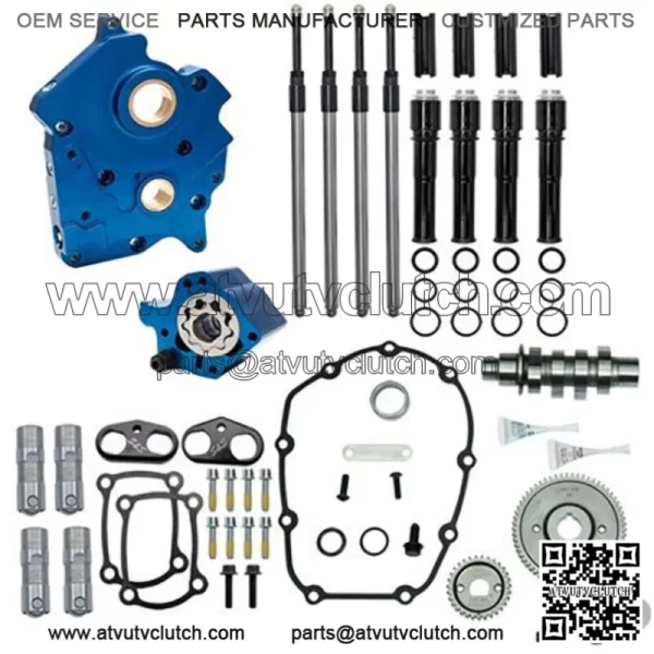 M8 Cam Plate Oil Pump Kit Package Black 465G Gear Harley Touring Softail W (For: Harley-Davidson)