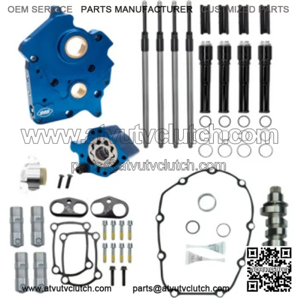 M8 Cam Plate Oil Pump Kit Package Black 475C Chain Harley Touring Softail (For: Harley-Davidson)