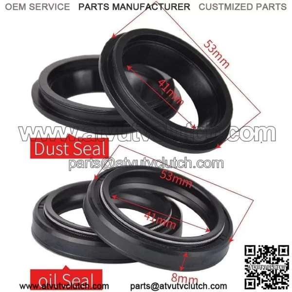 41x53x8 Oil Seal & Dust Cover For Yam-aha FZR600R FZR 600R YZF-750R SP 750R FZR 1000 FZR1000 XJ600 XJ900 1984-2015 2016 Color : 2pcs Oil seal - Image 3