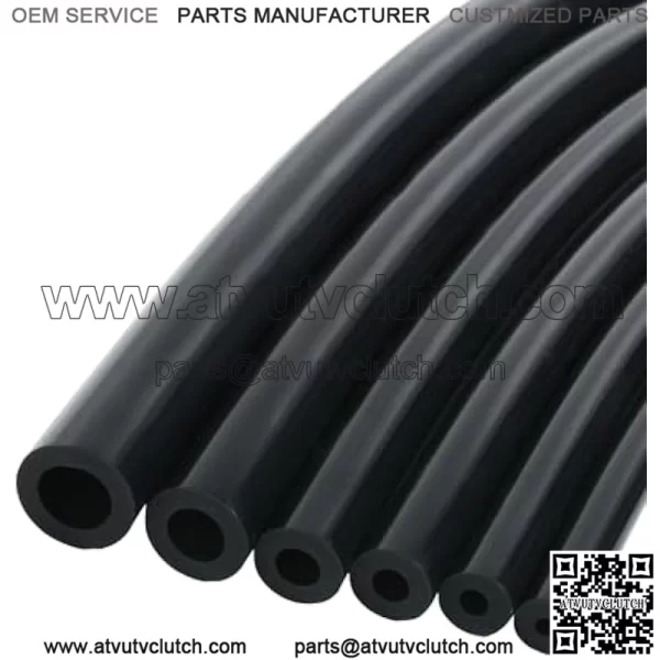 6PCS Vacuum Silicone Tubing Hose,5FT Vacuum Tubing Hose,1/8" 5/32" 3/16" 1/4" 5/16" 3/8" Automotive Silicone Vacuum Hose Kit,Car Accessories Vacuum Tubing Hose line Black