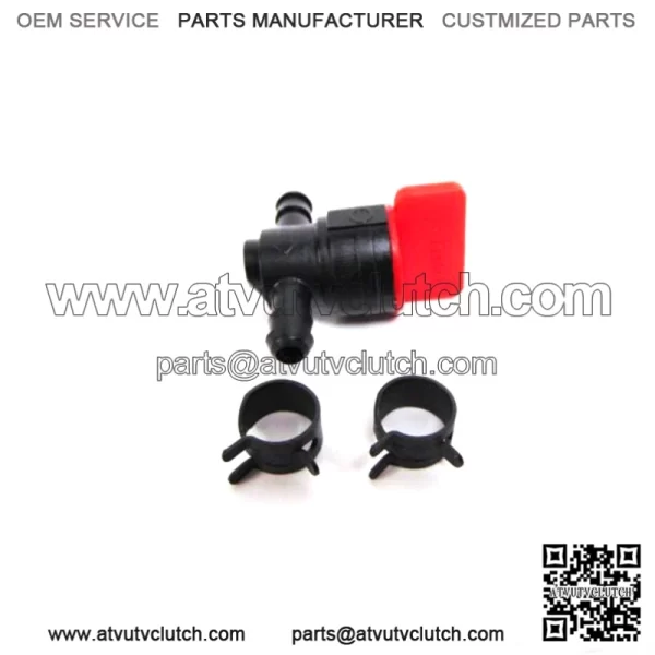 OEMLawn Mower Fuel Shut Off Valve with Clamps 698183 READ FIT