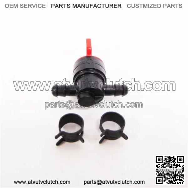OEMLawn Mower Fuel Shut Off Valve with Clamps 698183 READ FIT - Image 2