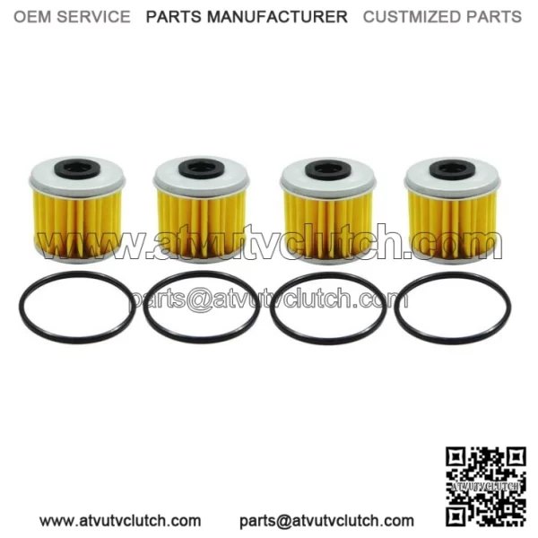 2004-2014 Honda Sportrax 450 TRX450 R ER OEM Oil Filter & O-Ring (Set of 4) H82