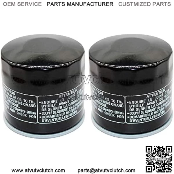 2 Pack Yerbay Compatible Motorcycle Oil Filter for Suzuki LTF500 F Quadrunner 1998-2002 / LTF500F Vinson 4X4 500 2002-2007