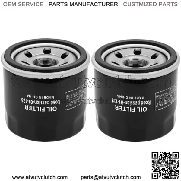 Oil Filter for SUZUKI LTF500 F QUADRUNNER 500 1998-2002 LTF500F VINSON 4X4 500 2002-2007 LTF500F VINSON 4X4 CAMO 500 2005-2007pack of 2