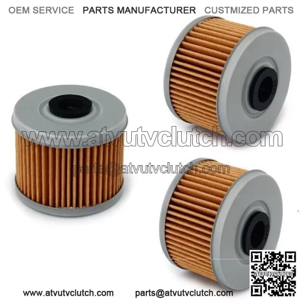 3x Oil Filter For Honda Fourtrax Foreman 400 450 500 TRX450 Rancher 420 TRX420 (For: Honda FourTrax Foreman 400)