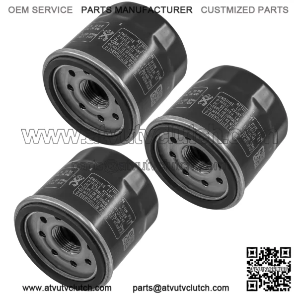 3 Pack Oil Filter for Kawasaki KVF750 Brute Force 4X4I 749 750 2005-2014
