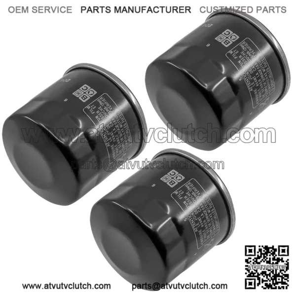 3 Pack Oil Filter for Kawasaki KVF750 Brute Force 4X4I 749 750 2005-2014 - Image 3