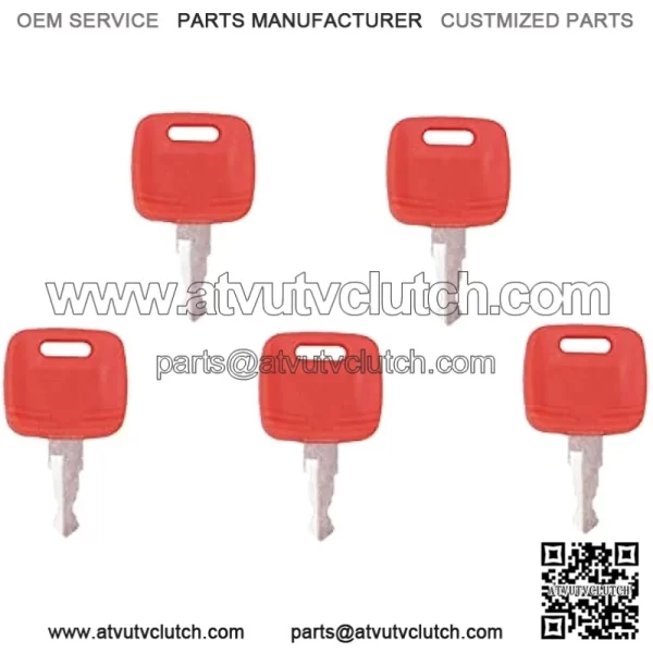 Ignition Key 5pcs RE183935 RE71557 Compatible with John Deere Tractor 110 TLB 3120 3203 3320 3520 3720 4105 4120 4210 4310 4320 4410 4510 4520 4610 4710 5045D 5045E 5055D 5055E 5101E 5103