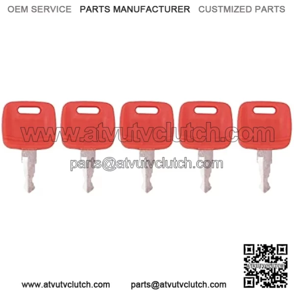 Ignition Key 5pcs RE183935 RE71557 Compatible with John Deere Tractor 110 TLB 3120 3203 3320 3520 3720 4105 4120 4210 4310 4320 4410 4510 4520 4610 4710 5045D 5045E 5055D 5055E 5101E 5103 - Image 2