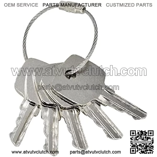 5Pcs Ignition Keys AR51481 AT195302 AT145929 Compatible with John Deere Backhoe Loader 210C 310 310A 310E 401C 710K Tractor 1020 1120 1630 2130 4320 8630 Combine 1165 3300 4400 7720 9780 - Image 2
