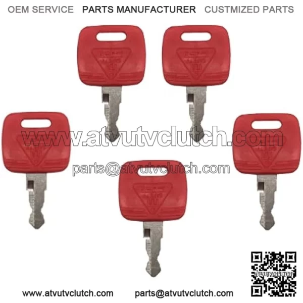 5pcs RE183935 RE71557 Ignition Keys Compatible for John Deere Tractor Replacement