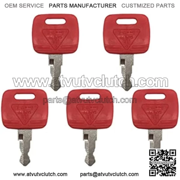 5 PCS RE183935 RE71557 Ignition Key for John Deere Tractor - Image 2