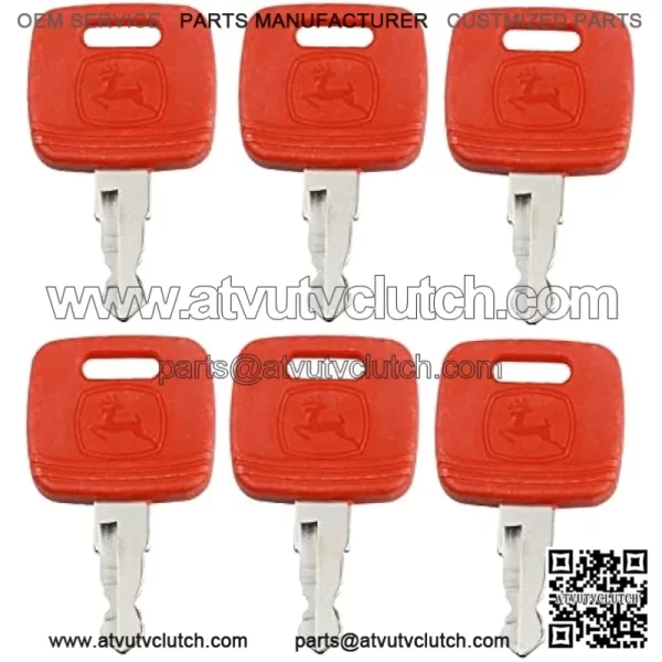 Ignition Key RE183935 RE71557 Key Replacement for J-OHN Deere Tractor 2038R 5320 3120 3320 3720 4210 4320 4510 4710 5045E 5103 5203 7130 7230 8330 7810 9510 and 4730(Pack of 6) - Image 3